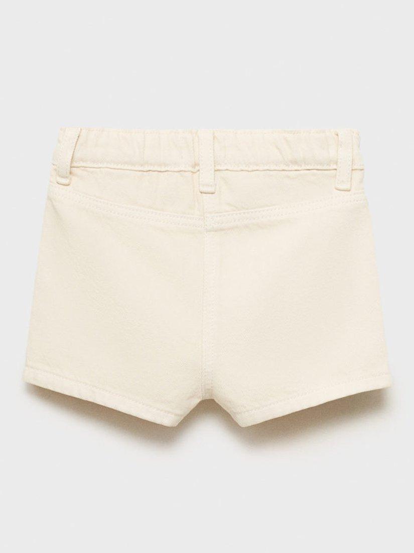 Product image 4 of 6, which shows Mango Kids' Larisa Short Skort, Natural White, 9-12 months