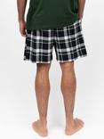 Cyberjammies Cotton Check Pyjama Shorts, Black