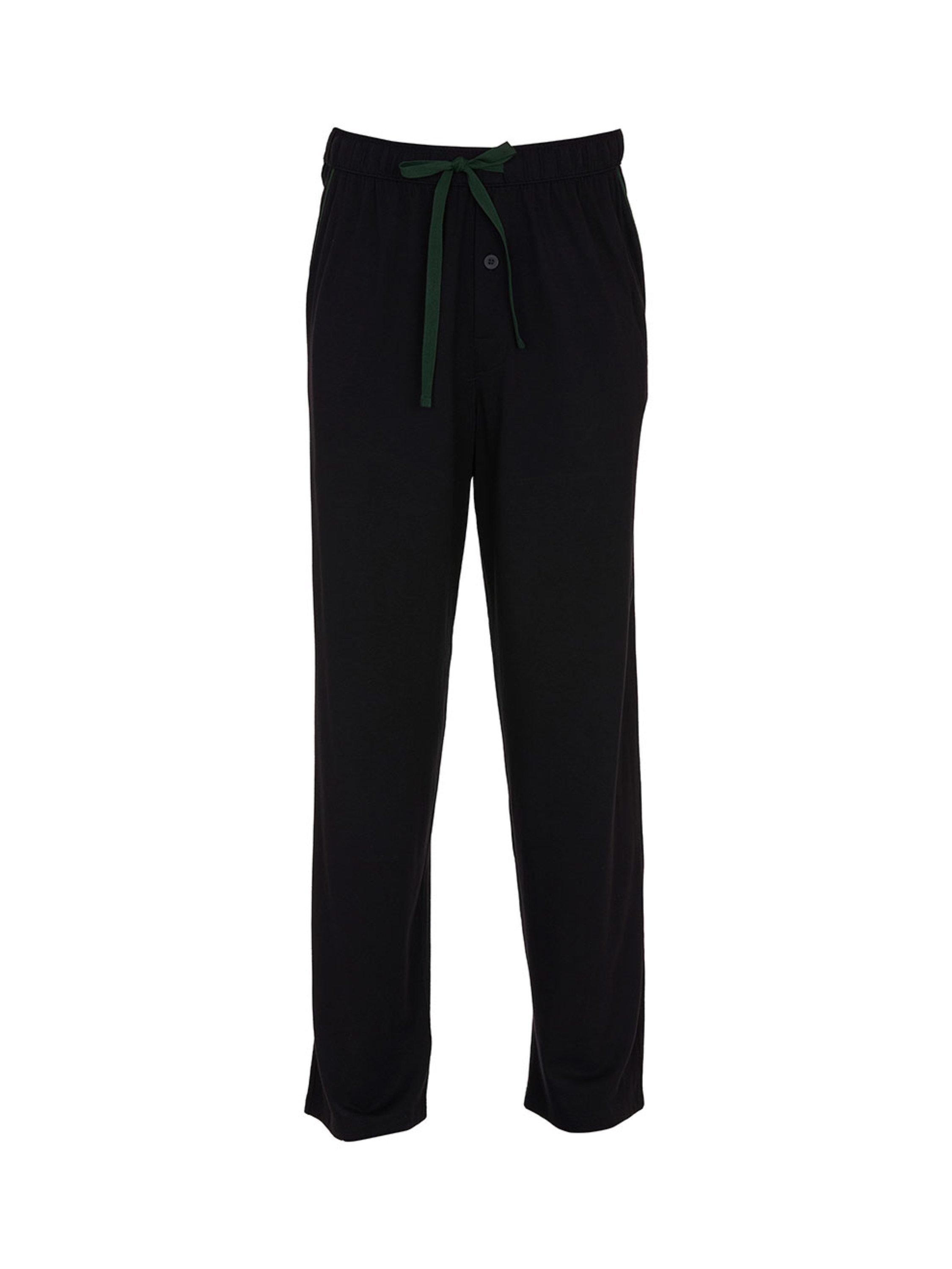 Product image 4 of 4, which shows Cyberjammies Cotton Modal Blend Pyjama Bottoms, Black, S