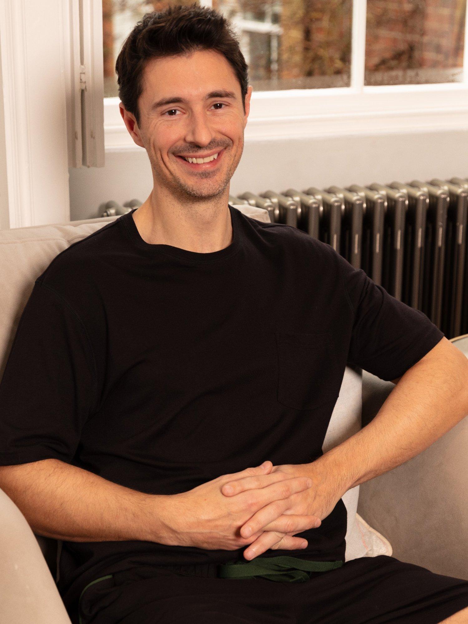 Product image 3 of 4, which shows Cyberjammies Cotton Modal Blend Pyjama Shorts, Black, S