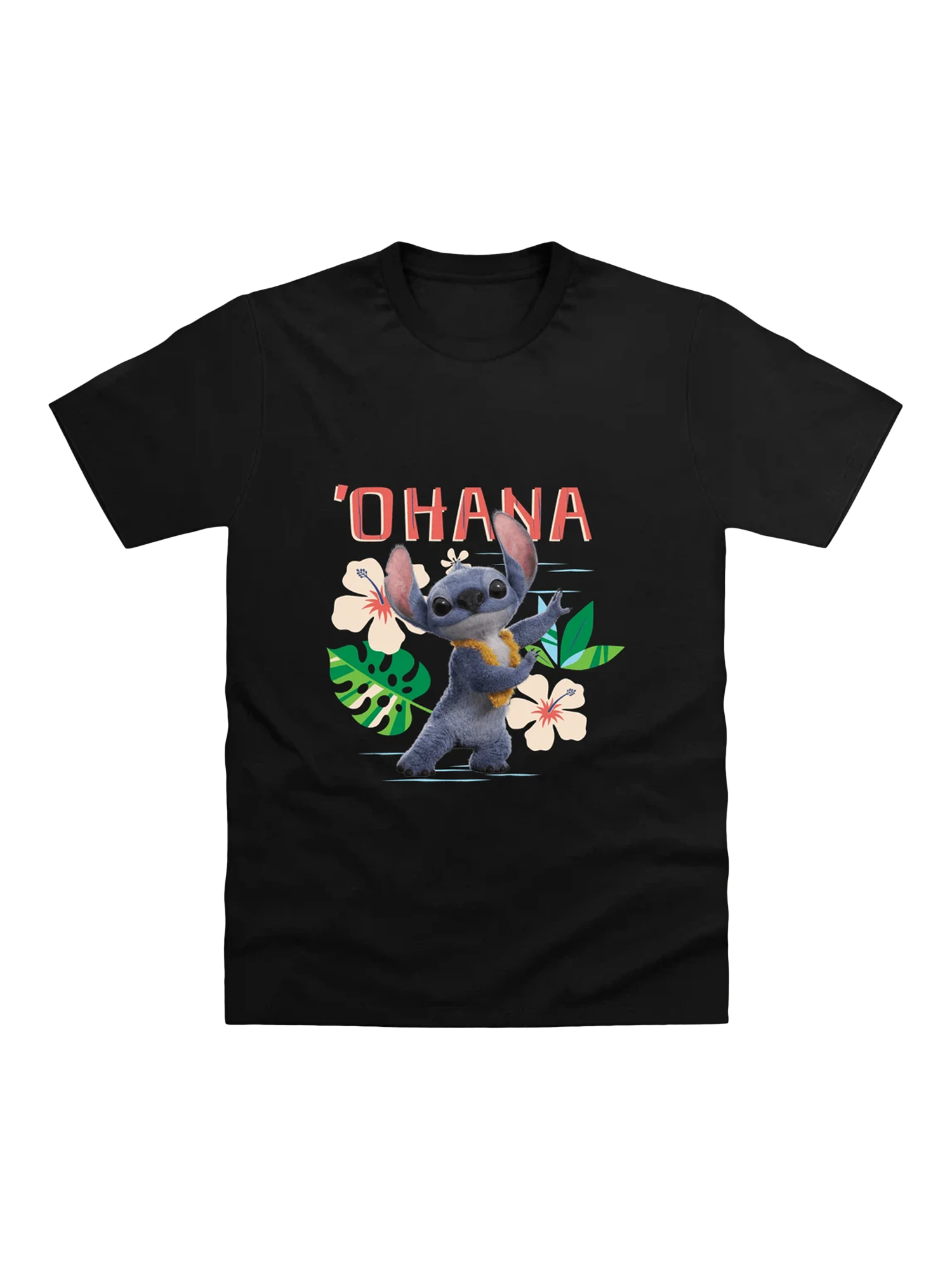 Product image 1 of 1, which shows Brand Threads Lilo & Stitch Movie T-Shirt, Black, 12-13 years