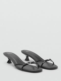 Mango Celeste Heeled Sandal, Black - view 2, Black