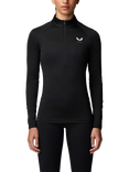 Castore Adapt 1/2 Zip Long Sleeve Top, Black/White