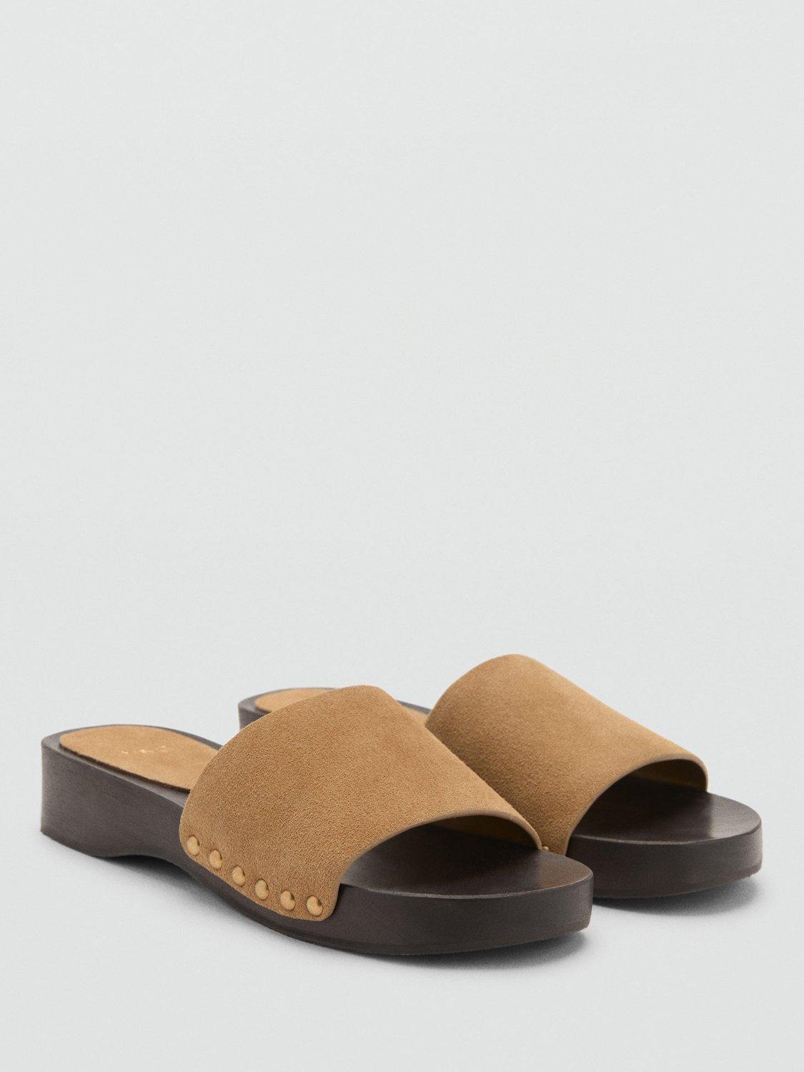 Product image 2 of 4, which shows Mango Wooda Sandal, Pastel Brown, 3