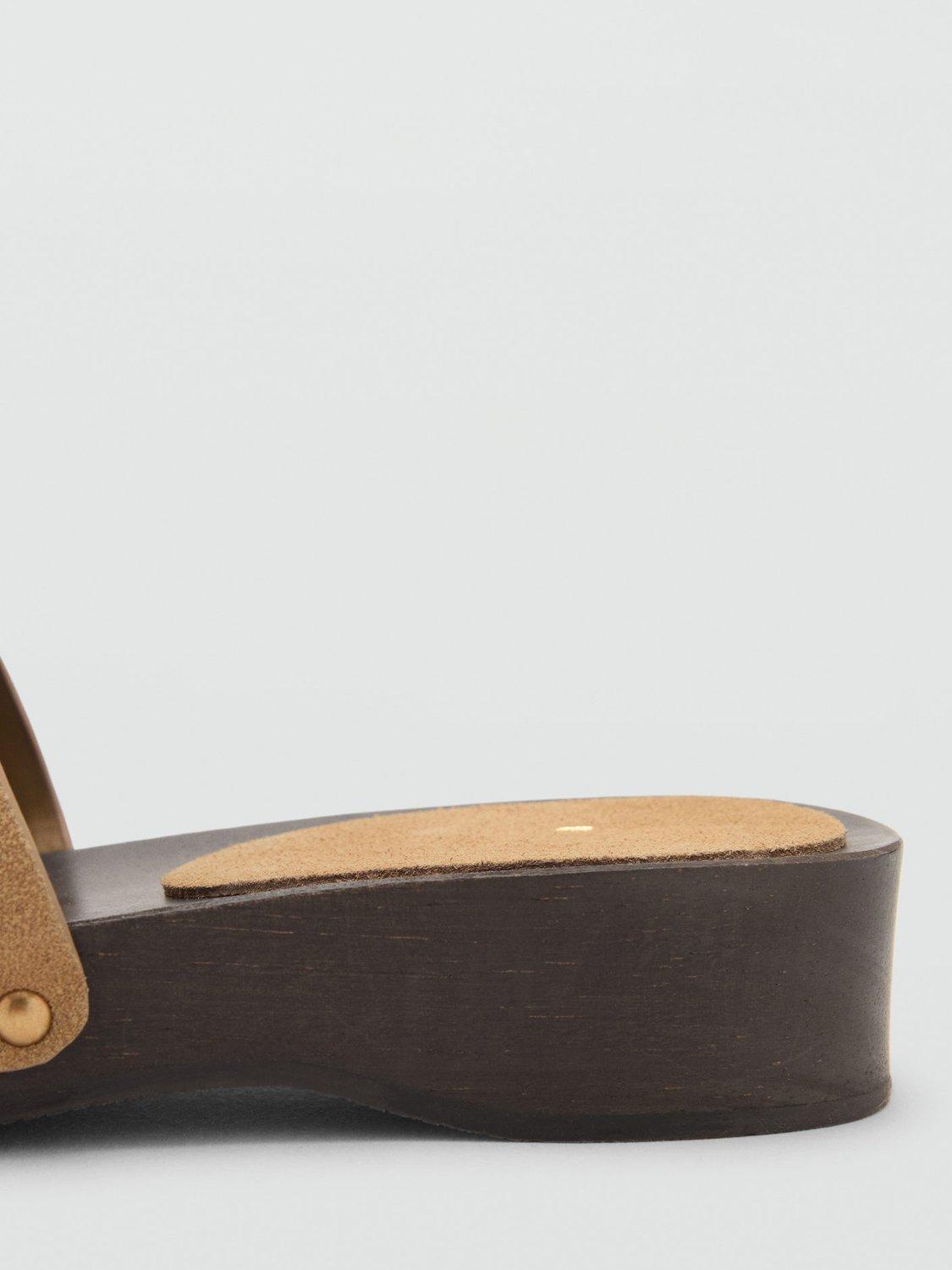 Product image 4 of 4, which shows Mango Wooda Sandal, Pastel Brown, 3