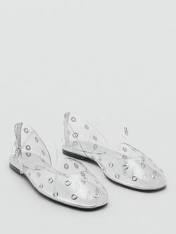 Mango Chell Mary Jane Flat Shoes - view 2, Silver