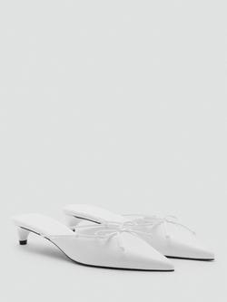 Mango Nil Pointed Court Shoes - view 2, White