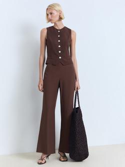 Mango Nina Trousers - view 2, Brown