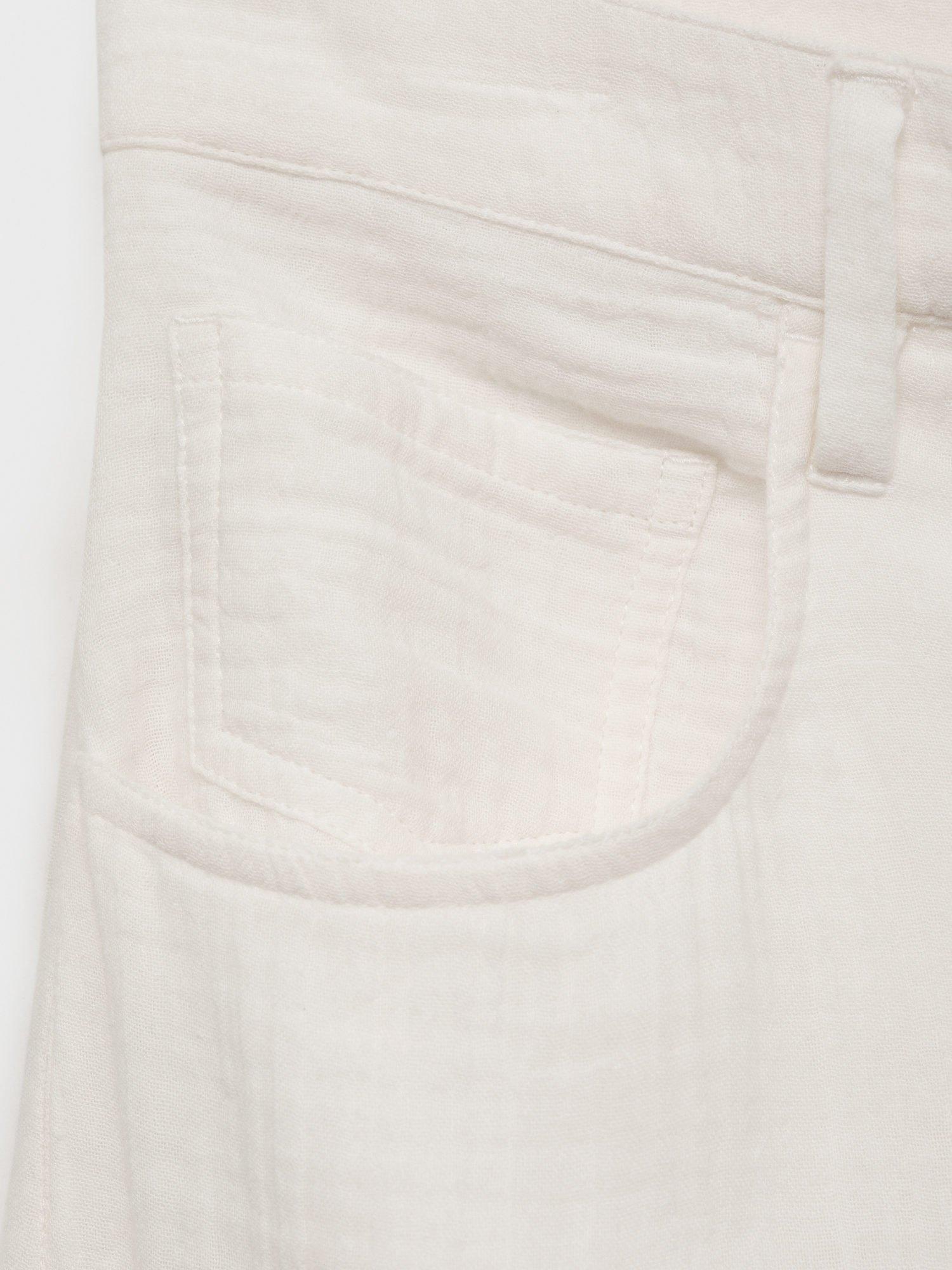 Product image 5 of 6, which shows Mango Rodas Straight Cut Trousers, White, XS