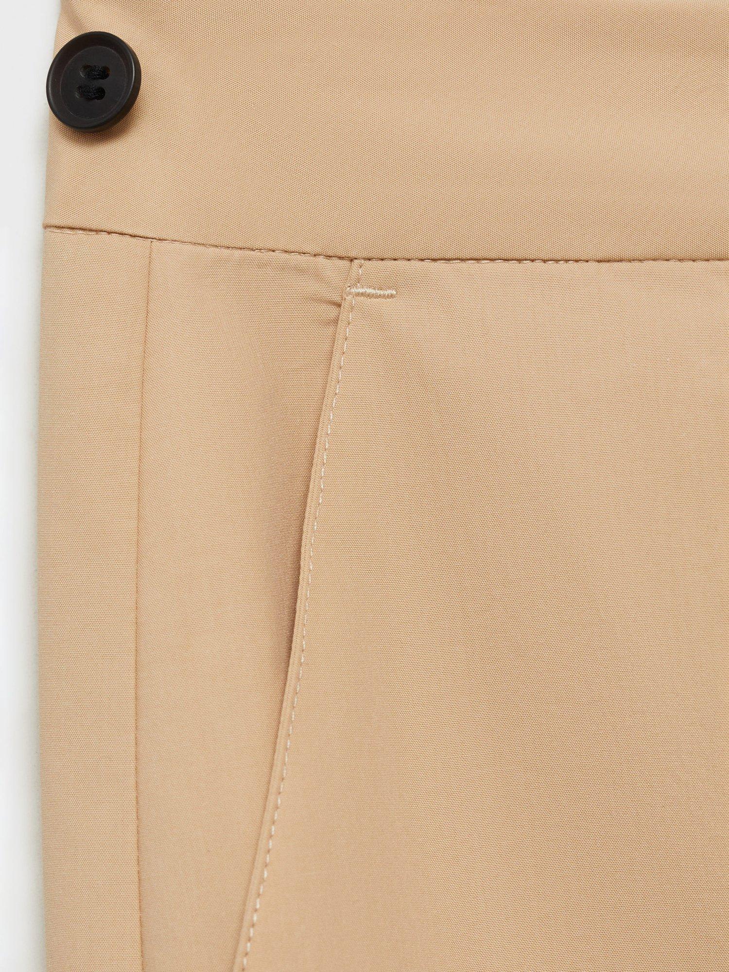 Product image 5 of 7, which shows Mango Theo-H Cropped Trousers, Medium Brown, L