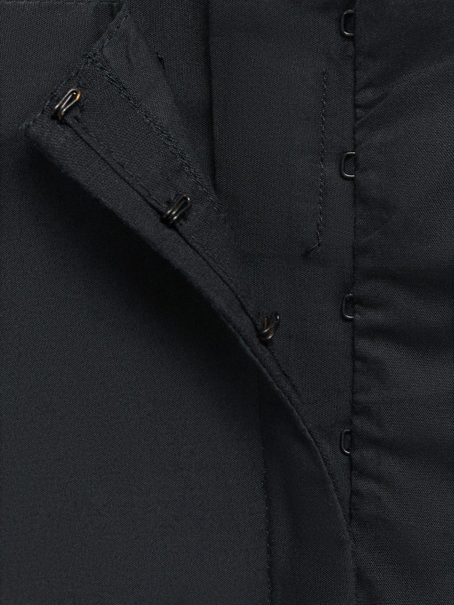 Product image 8 of 8, which shows Mango Luisa Cotton Embroidered Crop Top, Black, XS