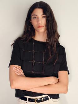 Mango Miffy Cotton T-Shirt, Black