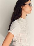 Mango Miffy Embroidered T-Shirt, Natural White