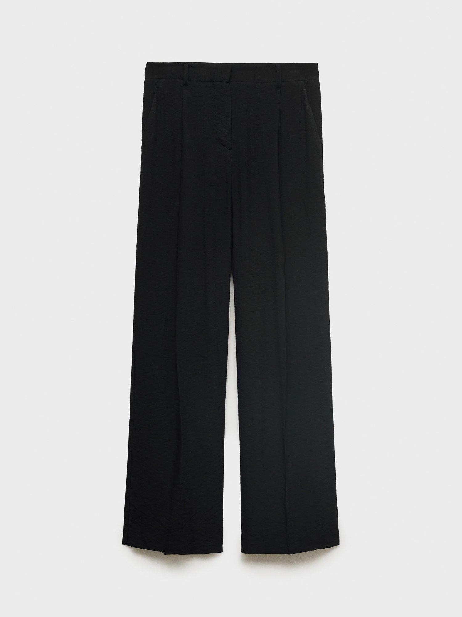 Product image 3 of 8, which shows Mango Carla Tailored Trousers, Black, 8