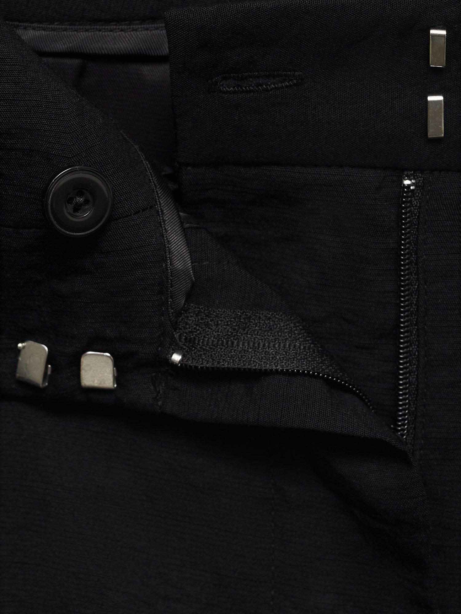 Product image 8 of 8, which shows Mango Carla Tailored Trousers, Black, 8