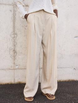 Mango Carla Tailored Trousers, Pastel Grey
