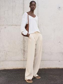 Mango Carla Tailored Trousers - view 2, Pastel Grey