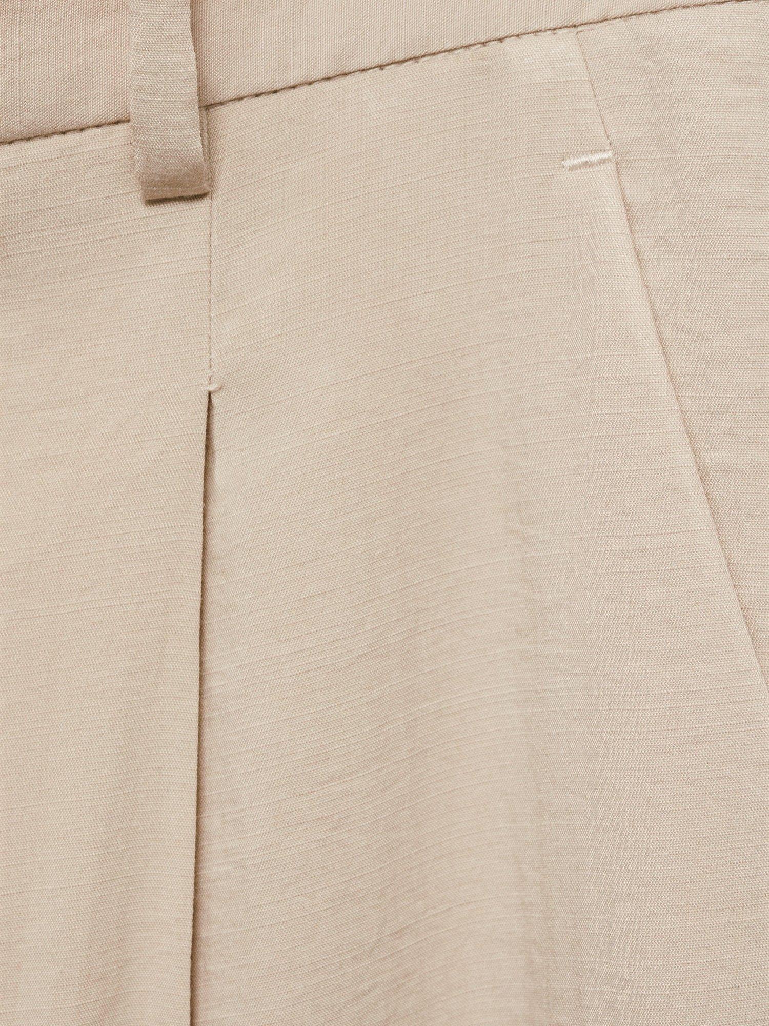 Product image 5 of 9, which shows Mango Carla Tailored Trousers, Pastel Grey, 8