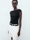 Mango Sleeveless Backless Top, Black