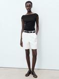 Mango Sleeveless Backless Top, Black