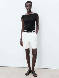 Mango Sleeveless Backless Top, Black - view 2, Black