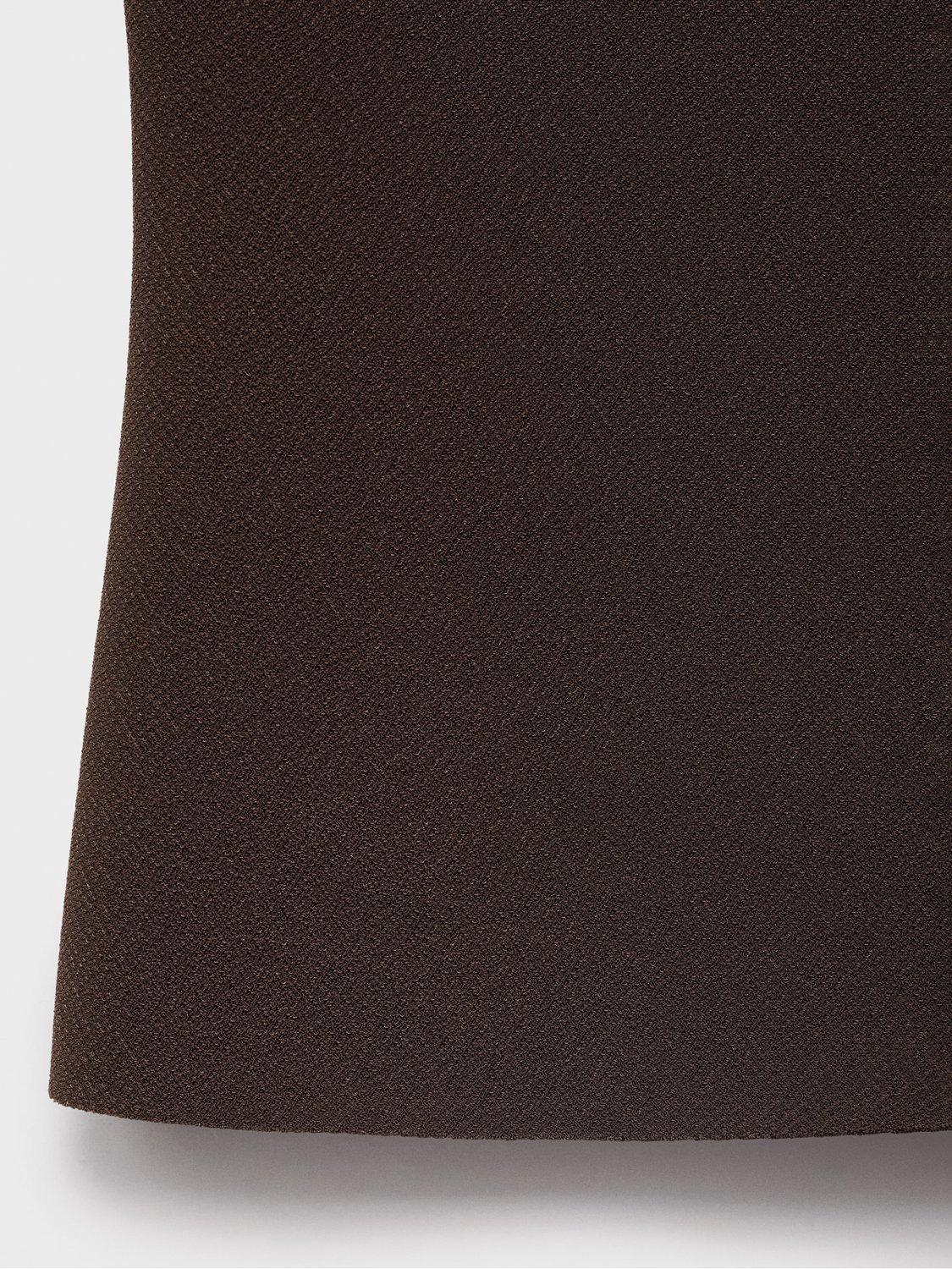 Product image 5 of 7, which shows Mango Brigitte Halter Neck Top, Brown, L