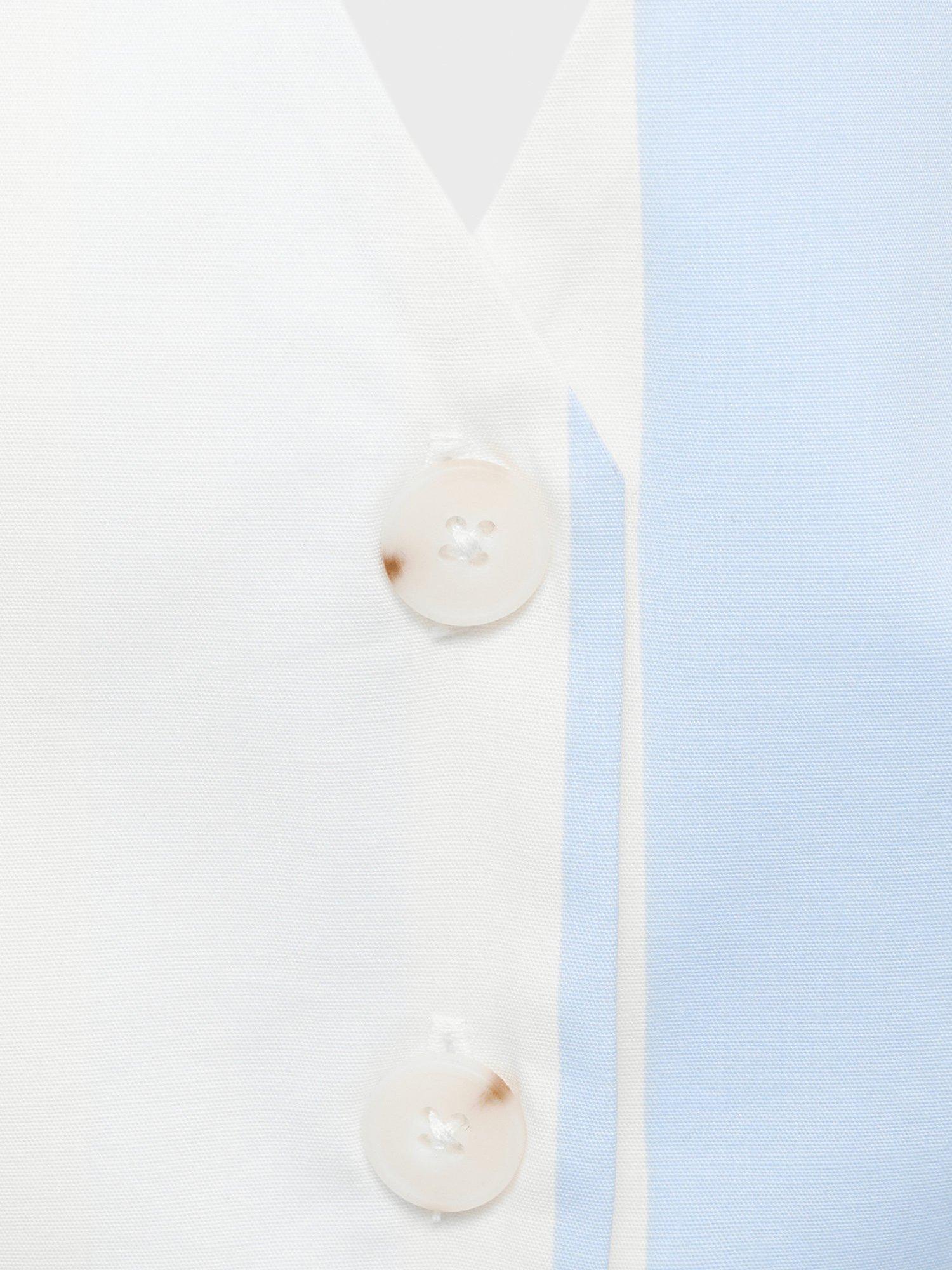 Product image 8 of 8, which shows Mango Dulce Stripe Waistcoat, Pastel Blue/Multi, L