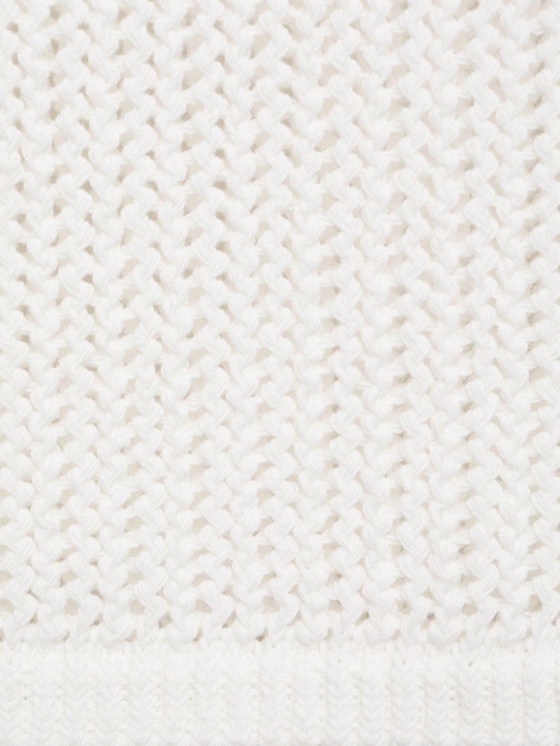 Product image 5 of 8, which shows Mango Gonzalo Cotton Blend Crochet Strap Top, Natural White, XS