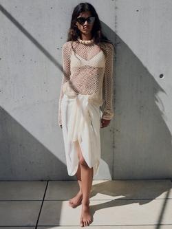 Mango Jack Crochet Jumper, Natural White, Natural White