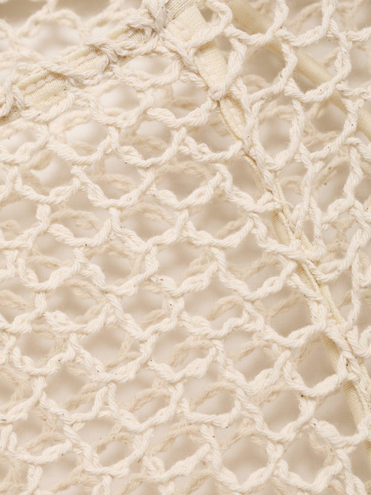 Product image 7 of 7, which shows Mango Jack Crochet Jumper, Natural White, L