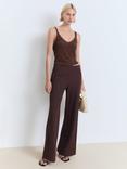 Mango Cling V Neck Cami Top