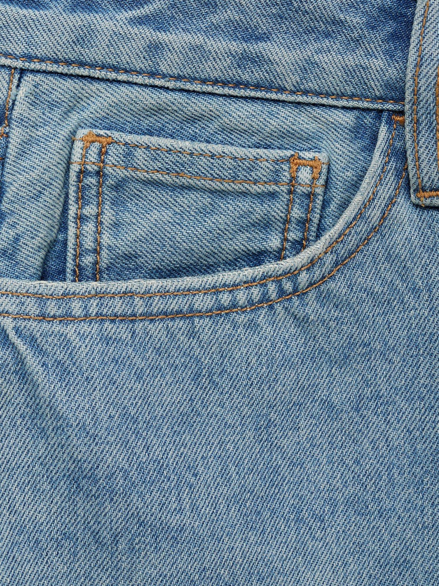 Product image 5 of 8, which shows Mango Tacy Denim Mini Skirt, Mid Blue, L