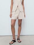Mango Greta Pleat Tailored Shorts