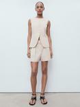 Mango Greta Pleat Tailored Shorts
