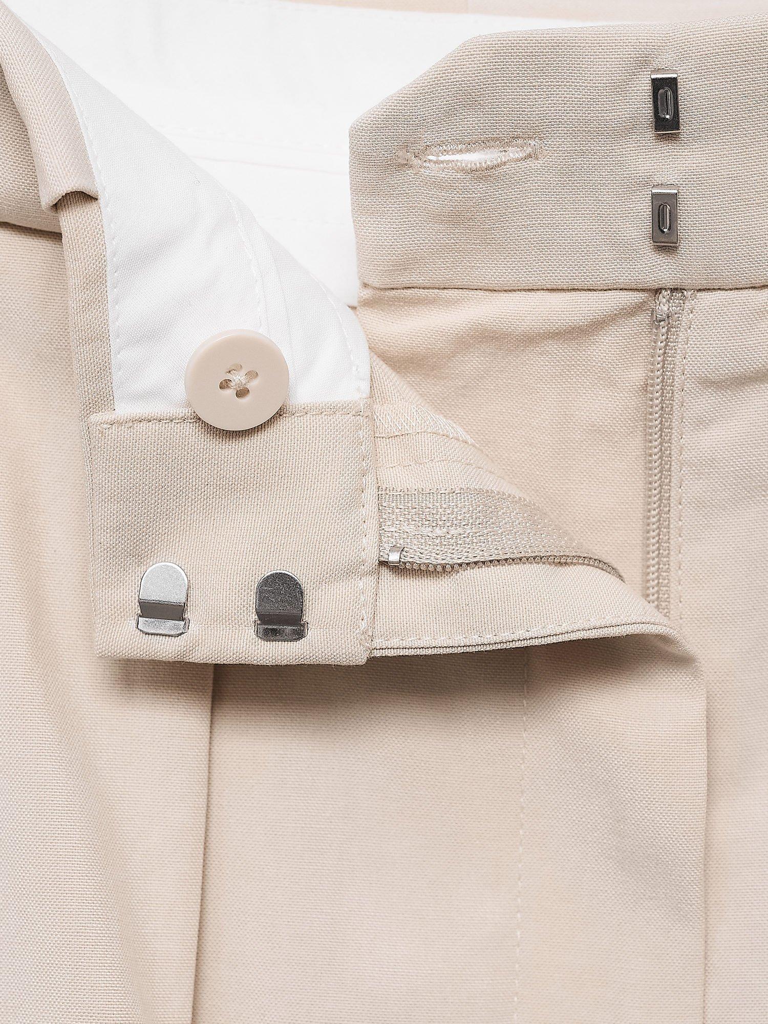 Product image 7 of 7, which shows Mango Greta Pleat Tailored Shorts, Light Beige, 8