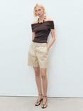 Mango Paulo Linen Rich Shorts