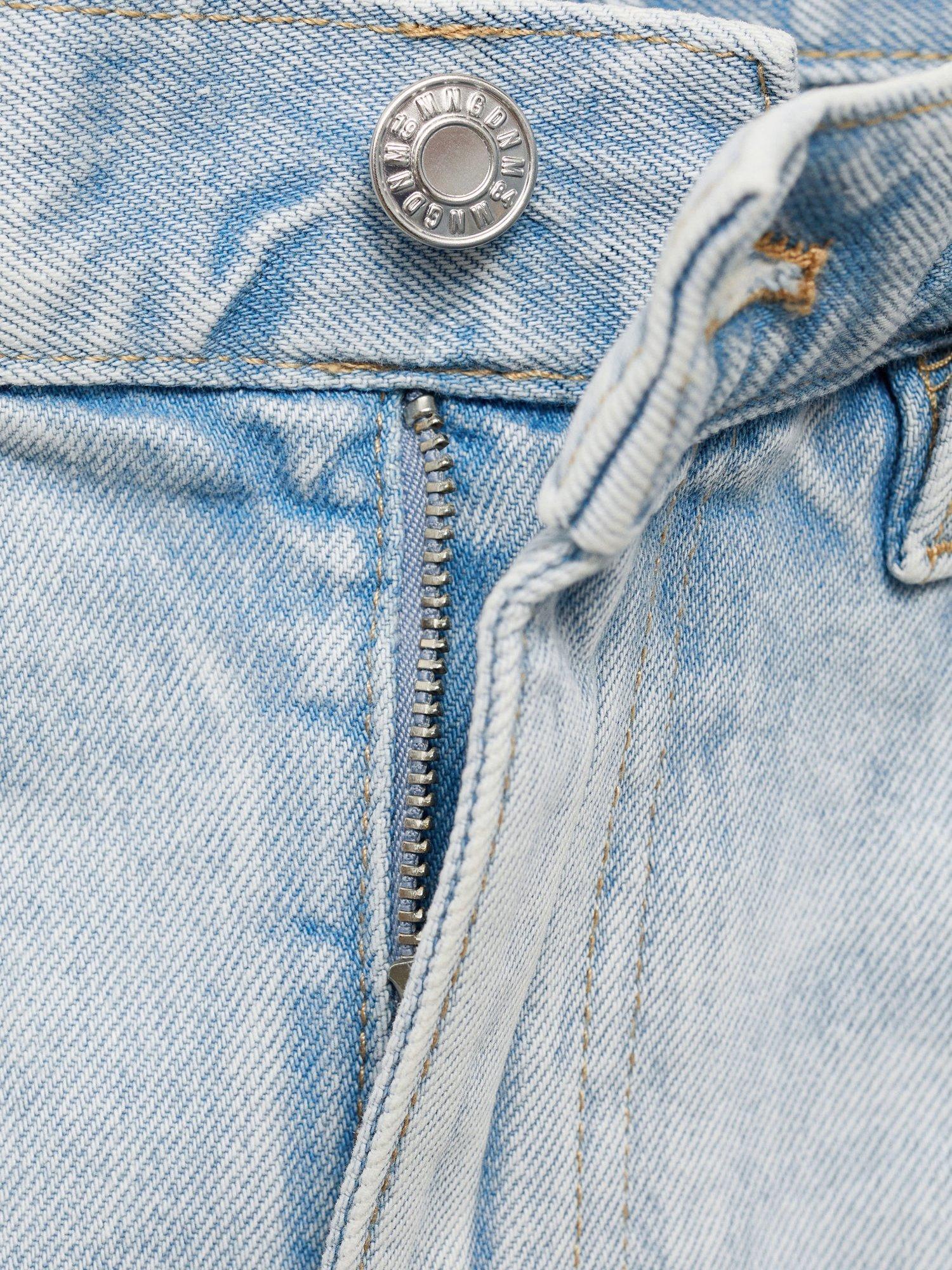 Product image 8 of 8, which shows Mango Elena Denim Mini Skirt, Sky Blue, M