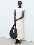 Mango Globe Long Balloon Skirt, Natural White