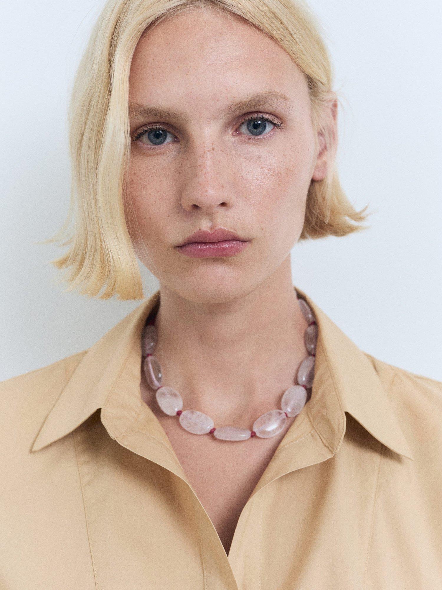 Product image 6 of 8, which shows Mango Tomy-H Cotton Mini Shirt Dress, Medium Brown, 10