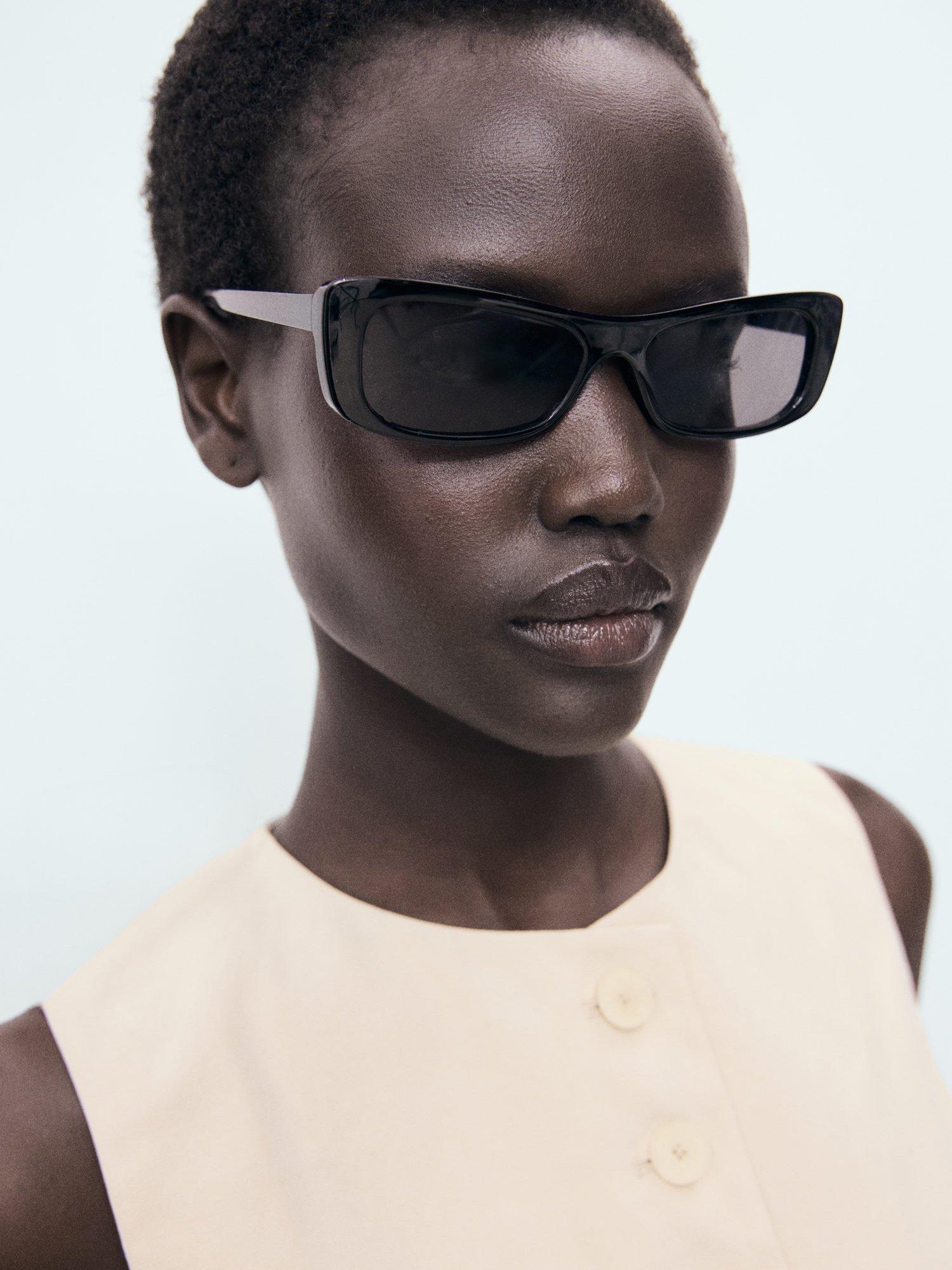 Product image 6 of 8, which shows Mango Greta Longline Waistcoat, Light Beige, XXS