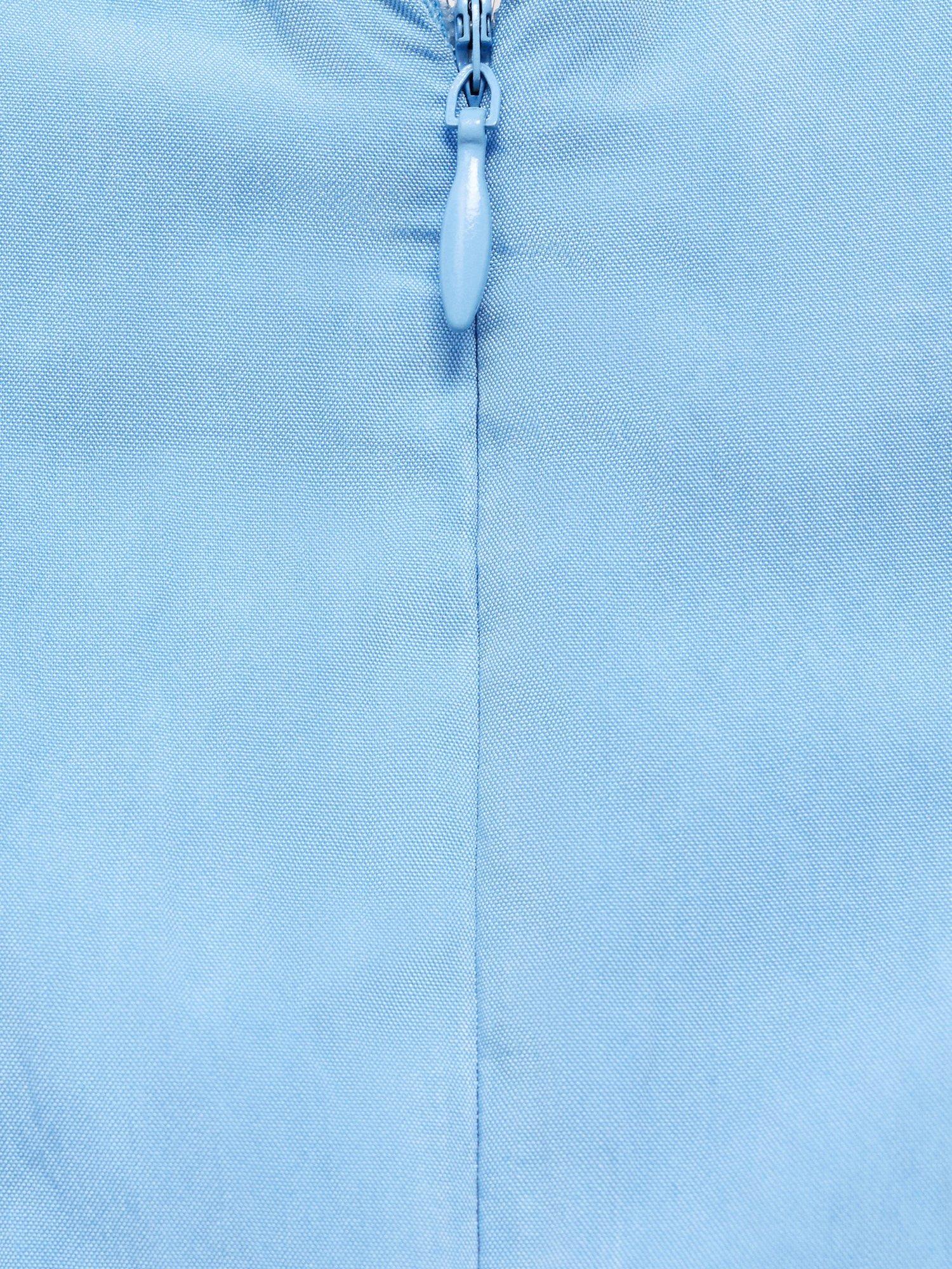 Product image 5 of 8, which shows Mango Terry Boat Neck Sleeveless Mini Dress, Medium Blue, 12