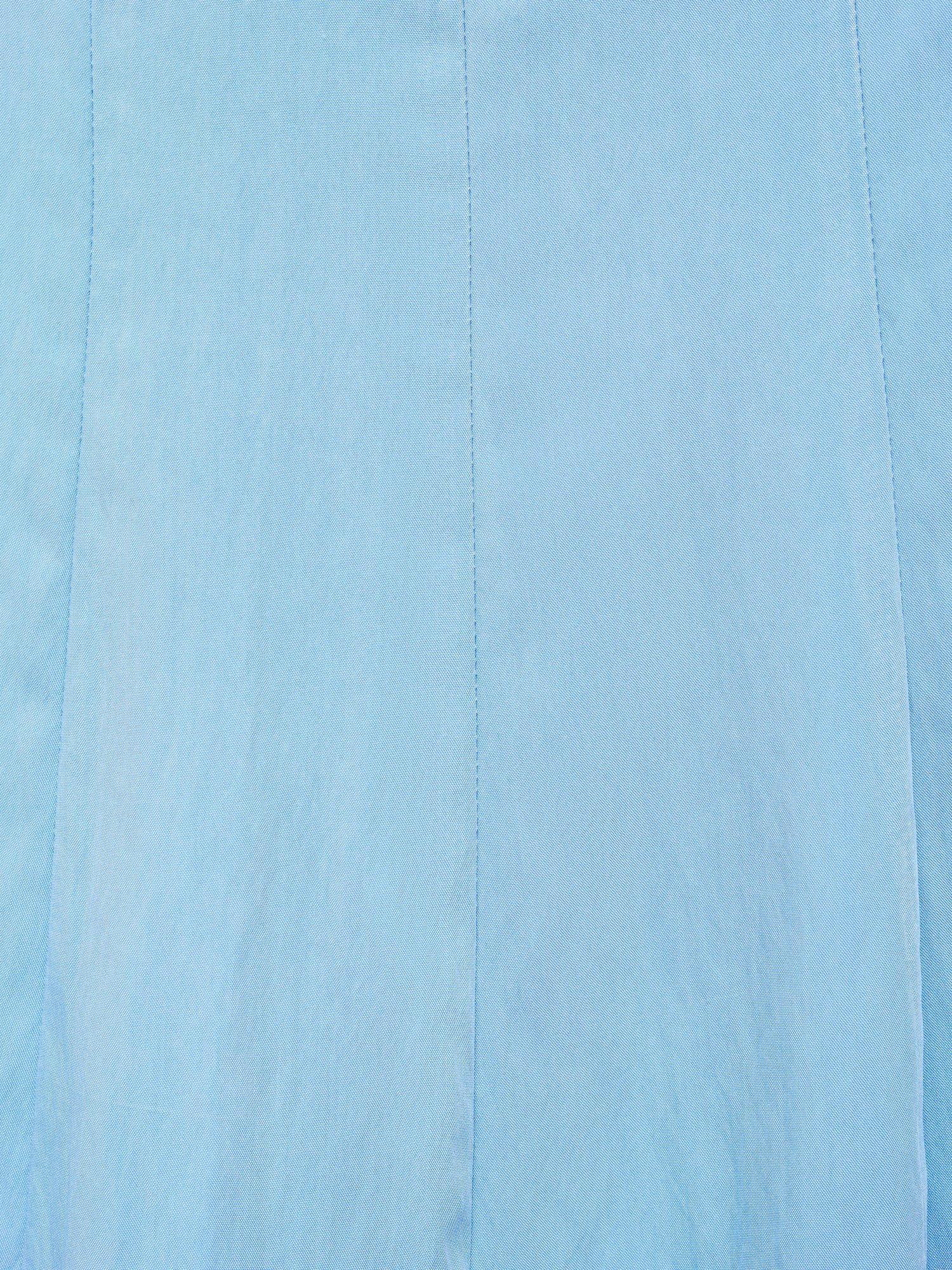 Product image 8 of 8, which shows Mango Terry Boat Neck Sleeveless Mini Dress, Medium Blue, 12