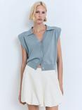 Mango Susan-H Cropped Sleeveless Cardigan