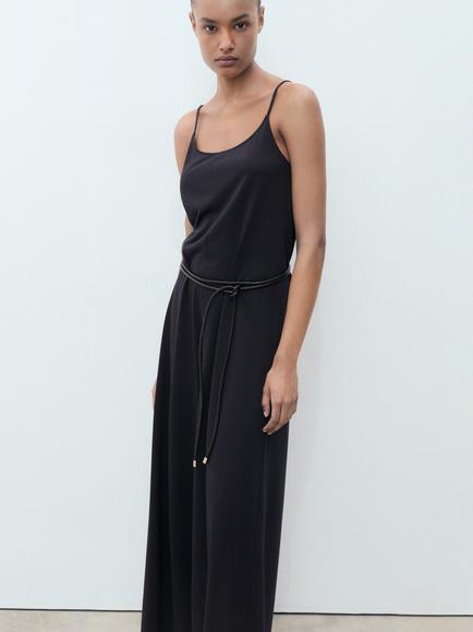 Mango Pat Sleeveless Jumpsuit - view 2, Navy