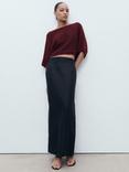 Mango Aventura Linen Blend Oversized Fine Knit Jumper