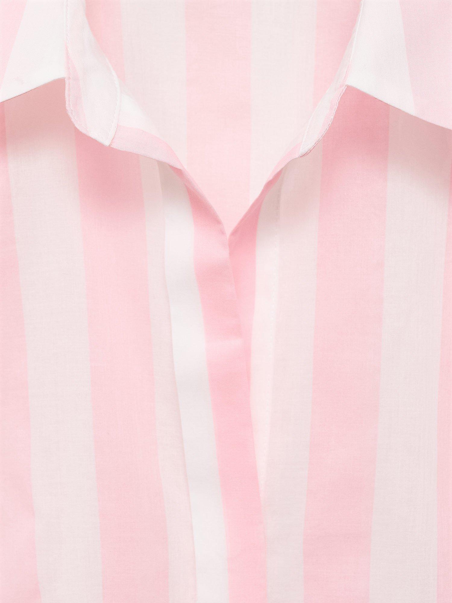 Product image 6 of 6, which shows Mango Linea Stripe Long Sleeve Shirt, Pastel Pink/Multi, 4