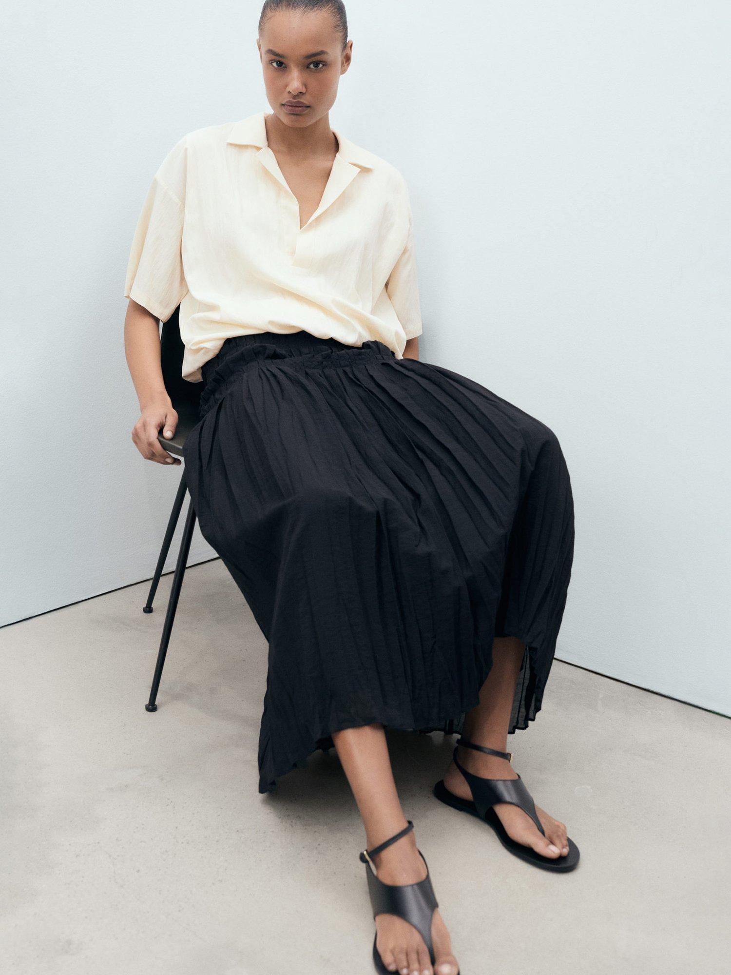 Product image 7 of 8, which shows Mango Paper-H Short Sleeve Shirt, Light Yellow, 6