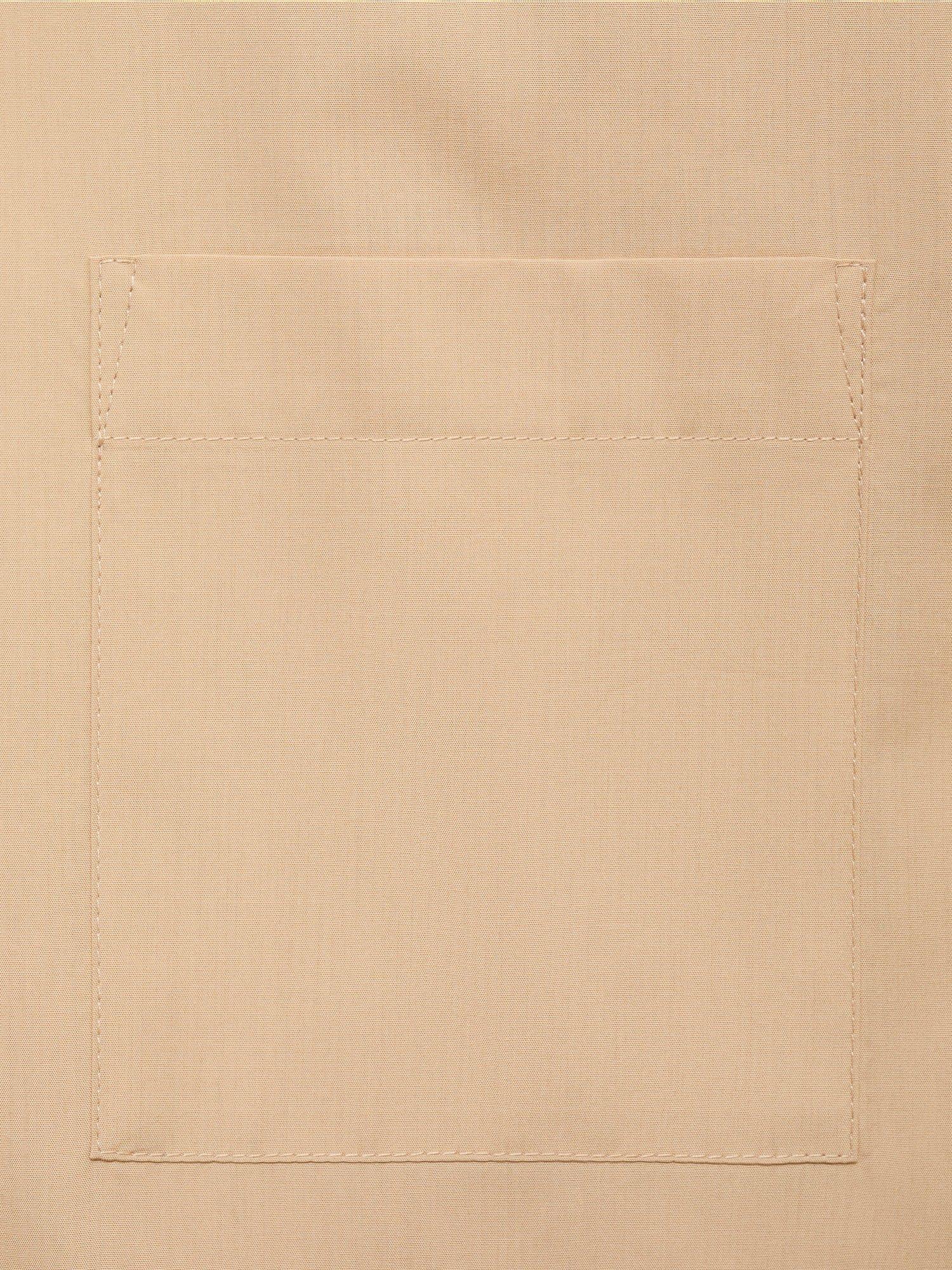 Product image 5 of 8, which shows Mango Tomy-H Cotton Blend Blouse, Medium Brown, 10