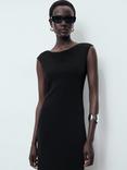 Mango Backless Midi Dress, Black