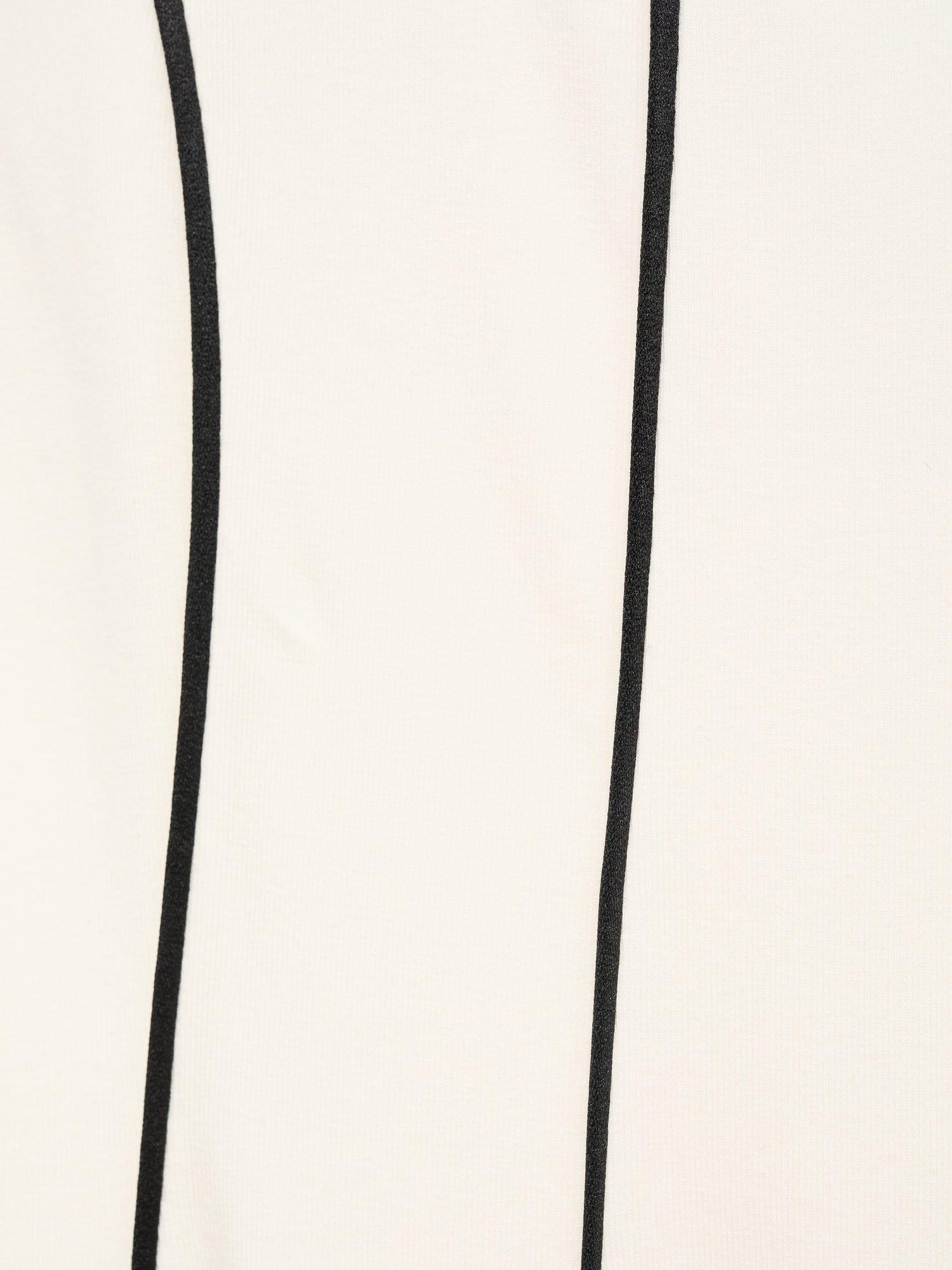 Product image 5 of 8, which shows Mango Bico Cotton Stripe Dress, White/Black, 10